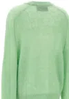 Rotate Birger Christensen Womens Grayed Jade Relaxed-fit Brand-patch Recycled Polyamide-wool Blend J In Green