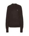 Rotate Birger Christensen Maglione Leggero Con Logo Marrone In Brown