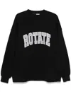 Rotate Birger Christensen Rotate Birgerchristensen Long Sleeve T-shirt In Black
