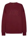 Rotate Birger Christensen Heavy Bordeaux Sweatshirt In Burgundy