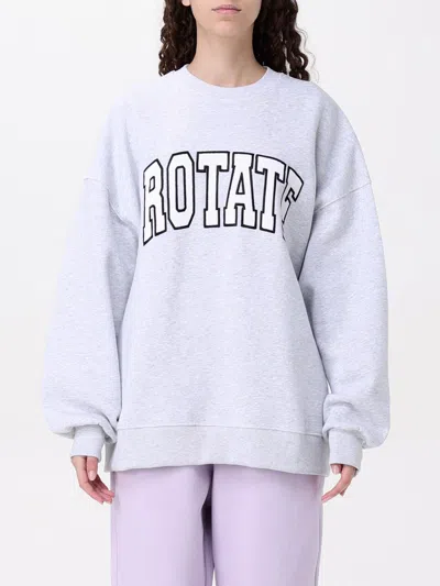 Rotate Birger Christensen Sweatshirt Rotate Woman Color Grey In Gray