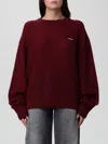 Rotate Birger Christensen Sweatshirt Rotate Woman Color Plum In Burgundy