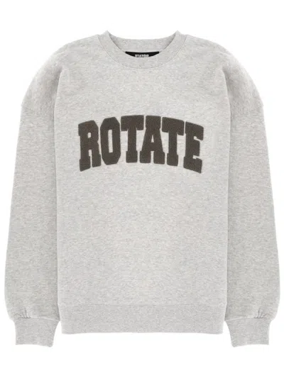 Rotate Birger Christensen Sweatshirt With Logo In Gray