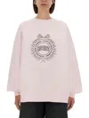 Rotate Birger Christensen Sweatshirt With Logo In White
