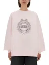 Rotate Birger Christensen Sweatshirt With Logo In White