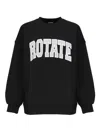 Rotate Birger Christensen Sweatshirt With Maxi Logo In Black