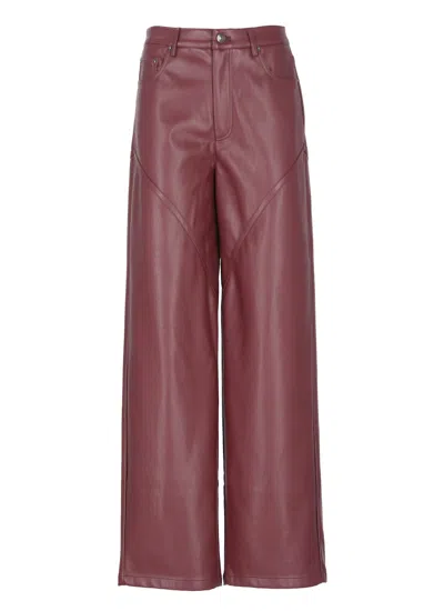 ROTATE BIRGER CHRISTENSEN SYNTHETIC LEATHER PANTS
