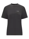 Rotate Birger Christensen Plain Wide T-shirt In Black