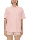 Rotate Birger Christensen Rotate Birgerchristensen T-shirt With Logo In Pink