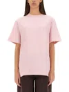 Rotate Birger Christensen Rotate Birgerchristensen T-shirt With Logo In Pink