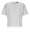 Rotate Birger Christensen Beaded Oversized Top Doeskin In Blue