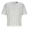 Rotate Birger Christensen Beaded Oversized Top Doeskin In Blue