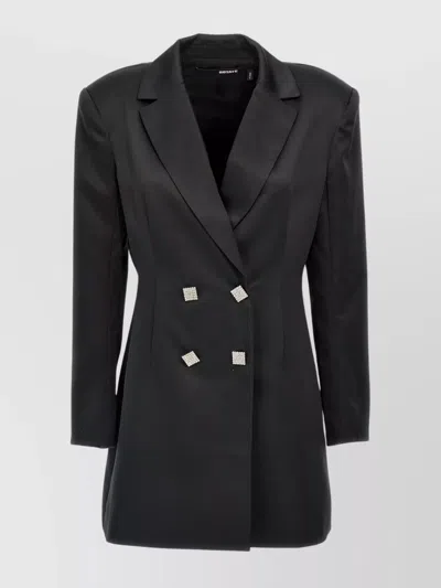 Rotate Birger Christensen Rotate Tailored Double-breasted Blazer Dress In Black