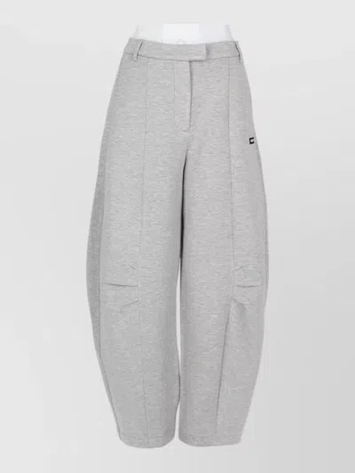 Rotate Birger Christensen Tailored Pants Pleated Front Side Pockets In Gray