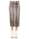 Rotate Birger Christensen Rotate Birgerchristensen Tasha Skirt In Brown