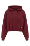 Rotate Birger Christensen Rotate Burgundy Cotton Sweatshirt Women In Burgundy