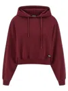 Rotate Birger Christensen Rotate Burgundy Cotton Sweatshirt Women In Burgundy