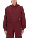 Rotate Birger Christensen Rotate Birgerchristensen Terry Back Hoodie In Red