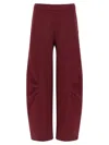 Rotate Birger Christensen Terry Back Joggers In Burgundy