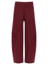 Rotate Birger Christensen Terry Back Joggers In Burgundy