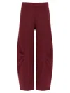 Rotate Birger Christensen Terry Back Joggers In Burgundy