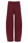 Rotate Birger Christensen Joggers Featuring Elastic Waistband And Side Pockets In Burgundy