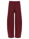 Rotate Birger Christensen Joggers Featuring Elastic Waistband And Side Pockets In Burgundy