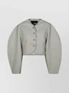 Rotate Birger Christensen Textured Fabric Jacket Metallic Trim