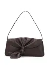 Rotate Birger Christensen The Drape Bag Brown Leather In Brown