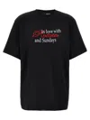 Rotate Birger Christensen Rotate Graphic Slogan Casual Top In Black