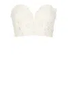 Rotate Birger Christensen Rotate '3d' White Polyester Corset Women In Beige
