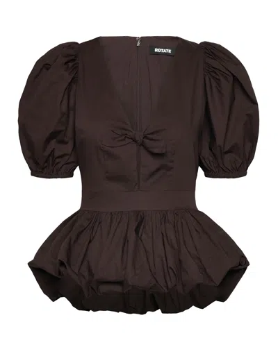 ROTATE BIRGER CHRISTENSEN TOP PUFF SLEEVE BUBBLE MOLÉ