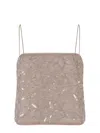 Rotate Birger Christensen Sequins Flowers Top