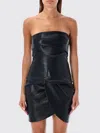 Rotate Birger Christensen Rotate Draped Sleeveless Top In Schwarz