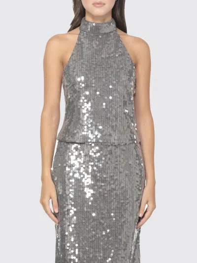 Rotate Birger Christensen Top Rotate Woman Color Grey In Gray