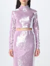Rotate Birger Christensen Top Rotate Woman Color Lilac In Lilac