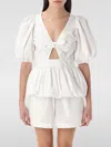Rotate Birger Christensen Top Rotate Woman Color White In White