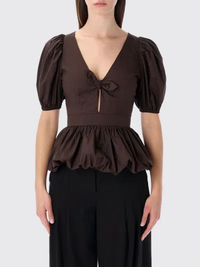Rotate Birger Christensen Top Rotate Damen Farbe Braun In Brown