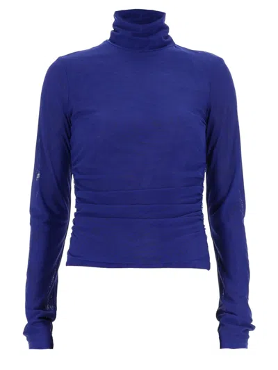 Rotate Birger Christensen Tops In Mesh In Blue