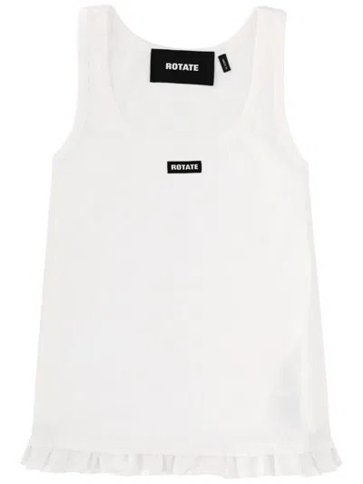 Rotate Birger Christensen Tops With Logo In White