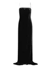 Rotate Birger Christensen Train-detail Dress In Black
