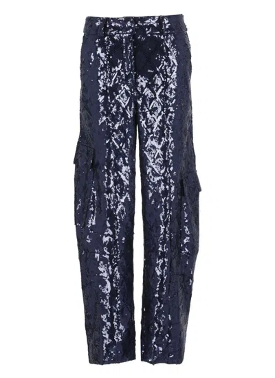 Rotate Birger Christensen Trousers In Blue