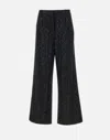 Rotate Birger Christensen Rotate Birgerchristensen Wide Pants With Sequins. In Black