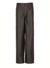 Rotate Birger Christensen Trousers In Brown