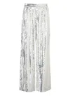 Rotate Birger Christensen Mid-waist Wide-leg Trousers In White