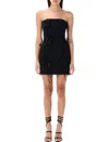 Rotate Birger Christensen Rotate Birgerchristensen Tube Rose Dress In Black