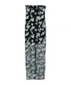 Rotate Birger Christensen Fitted Strapless Evening Dress With Floral Embroidery In Black