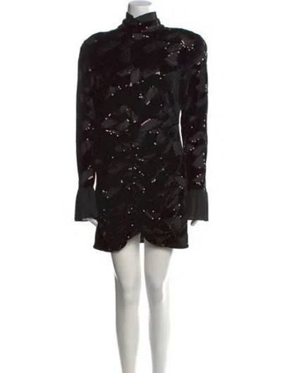 Pre-owned Rotate Birger Christensen Turtleneck Mini Dress W/ Tags In Multi