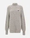 Rotate Birger Christensen Turtleneck Sweater In Grey