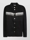 Rotate Birger Christensen Rotate Overshirt With Crystal Fringes